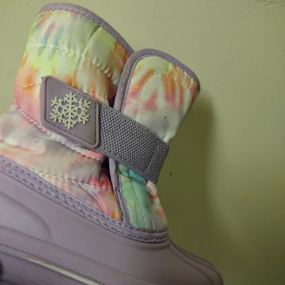 Children's Place Girls Purple/Pink Snow Boots Size 6 - Picture 9 of 10